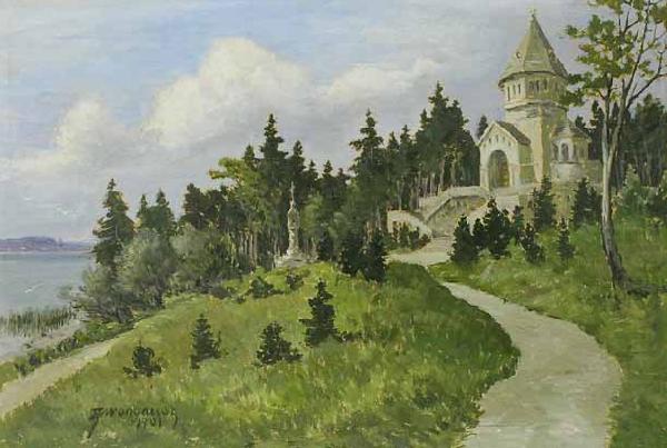 Anton Genberg Votivkapelle in Berg am Starnberger china oil painting image